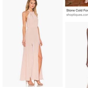 STONE COLD FOX Onyx gown in dusty rose